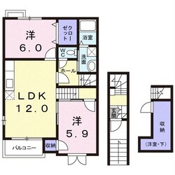 アンソレイエハイムの物件間取画像